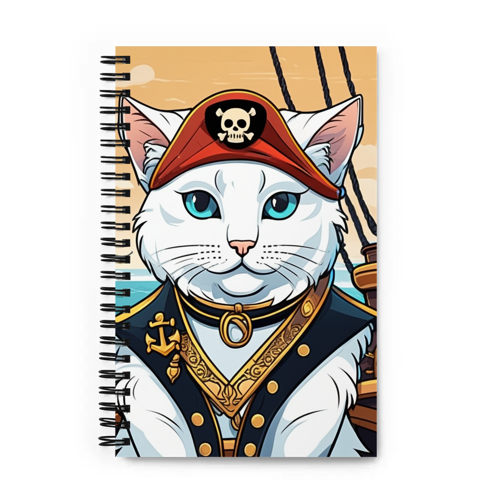 PugMug Custom White Exotic Cat Spiral Notebook