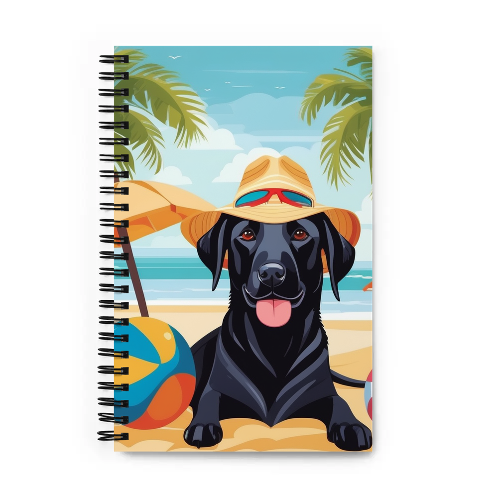 PugMug Custom Black Labrador Retriever Spiral Notebook