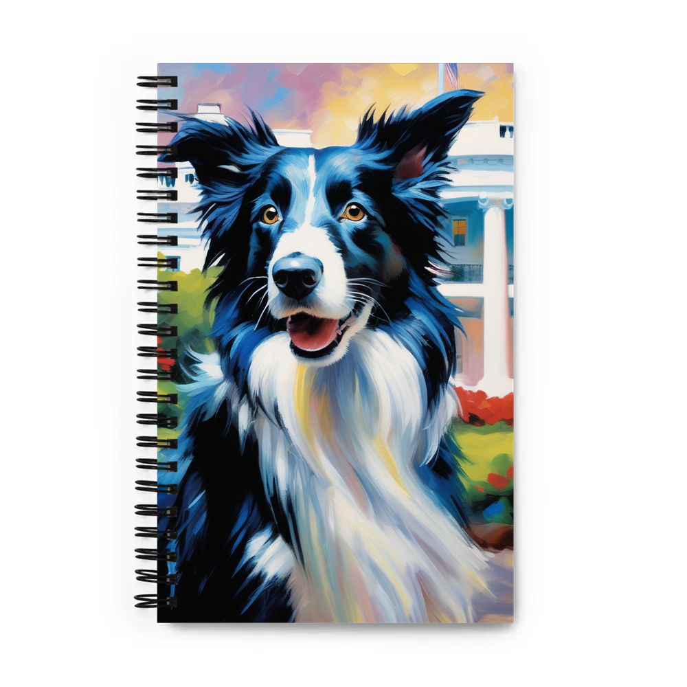 PugMug Custom Border Collie Spiral Notebook