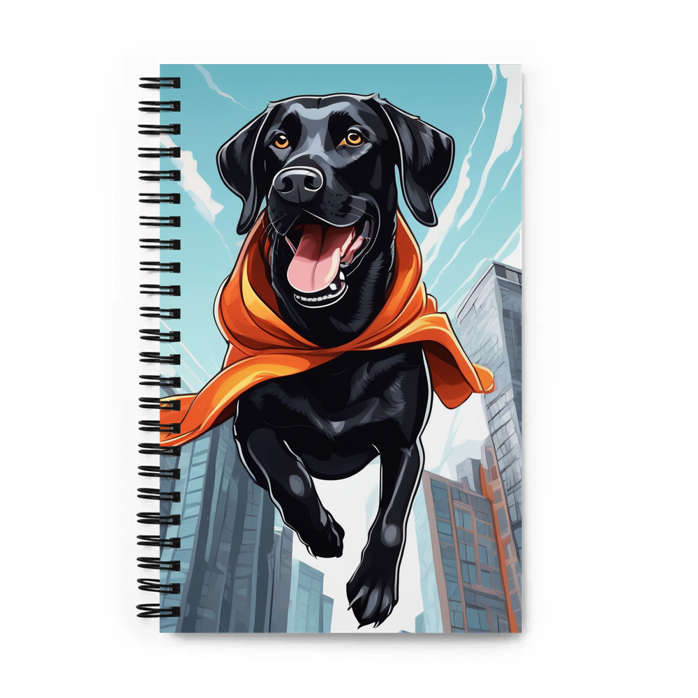 PugMug Custom Black Labrador Retriever Spiral Notebook