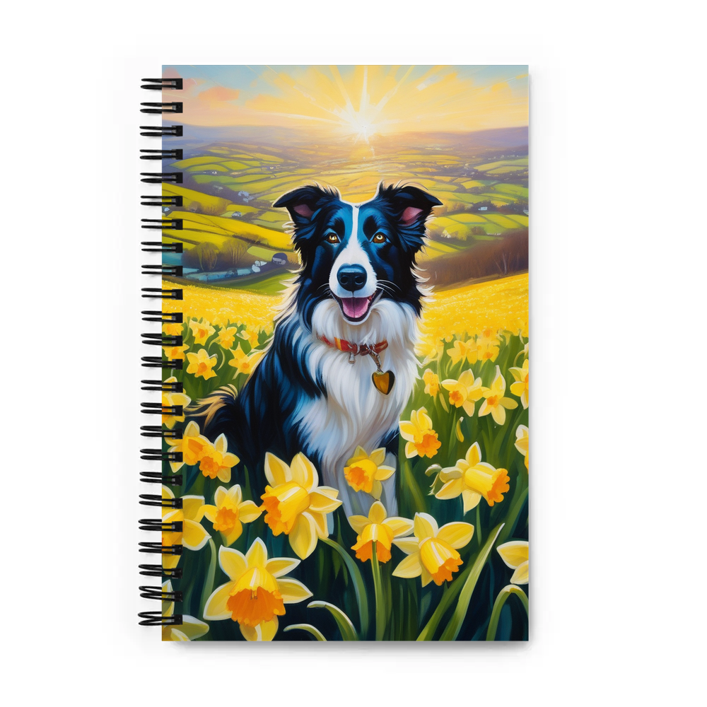 PugMug Custom Border Collie Spiral Notebook