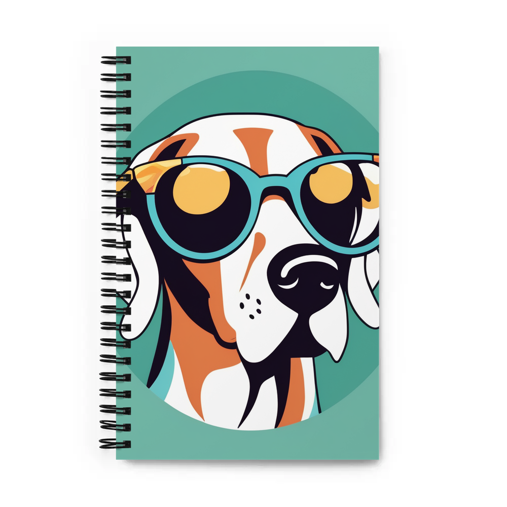 PugMug Custom Pointer Dog Spiral Notebook