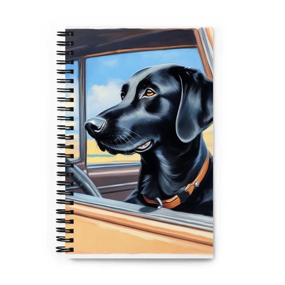 PugMug Custom Black Labrador Retriever Spiral Notebook