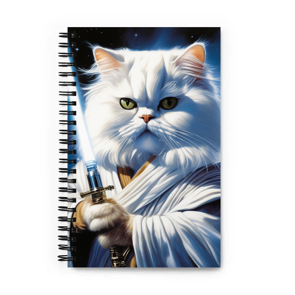 PugMug Custom White Persian Cat Spiral Notebook