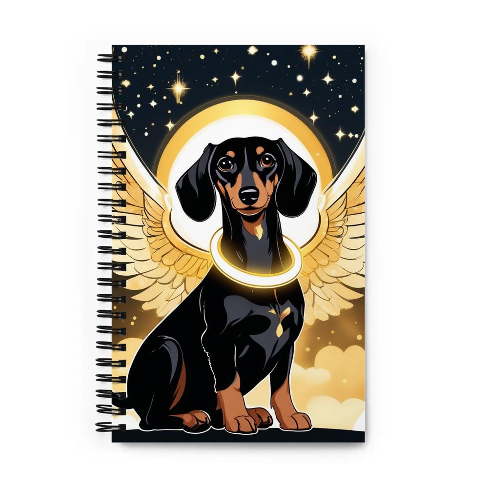 PugMug Custom Black Dachshund Spiral Notebook