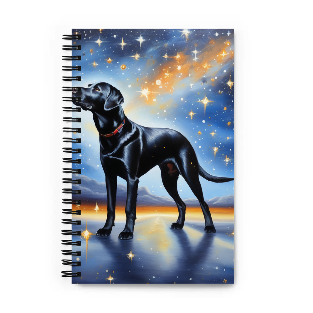 PugMug Custom Black Labrador Retriever Spiral Notebook