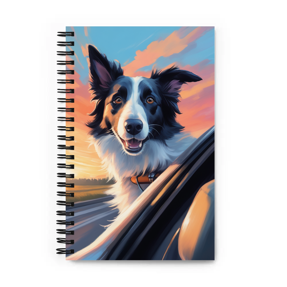 PugMug Custom Border Collie Spiral Notebook