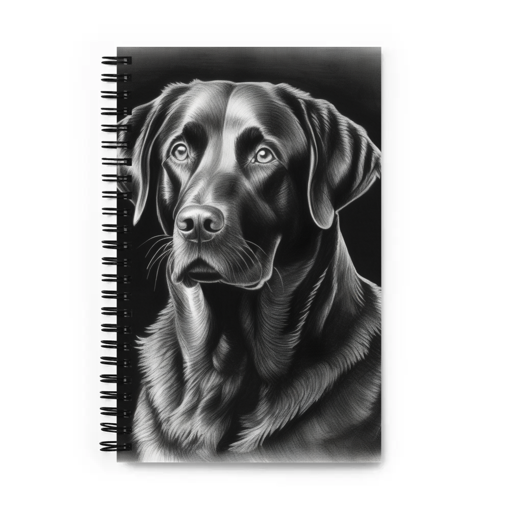PugMug Custom Black Labrador Retriever Spiral Notebook