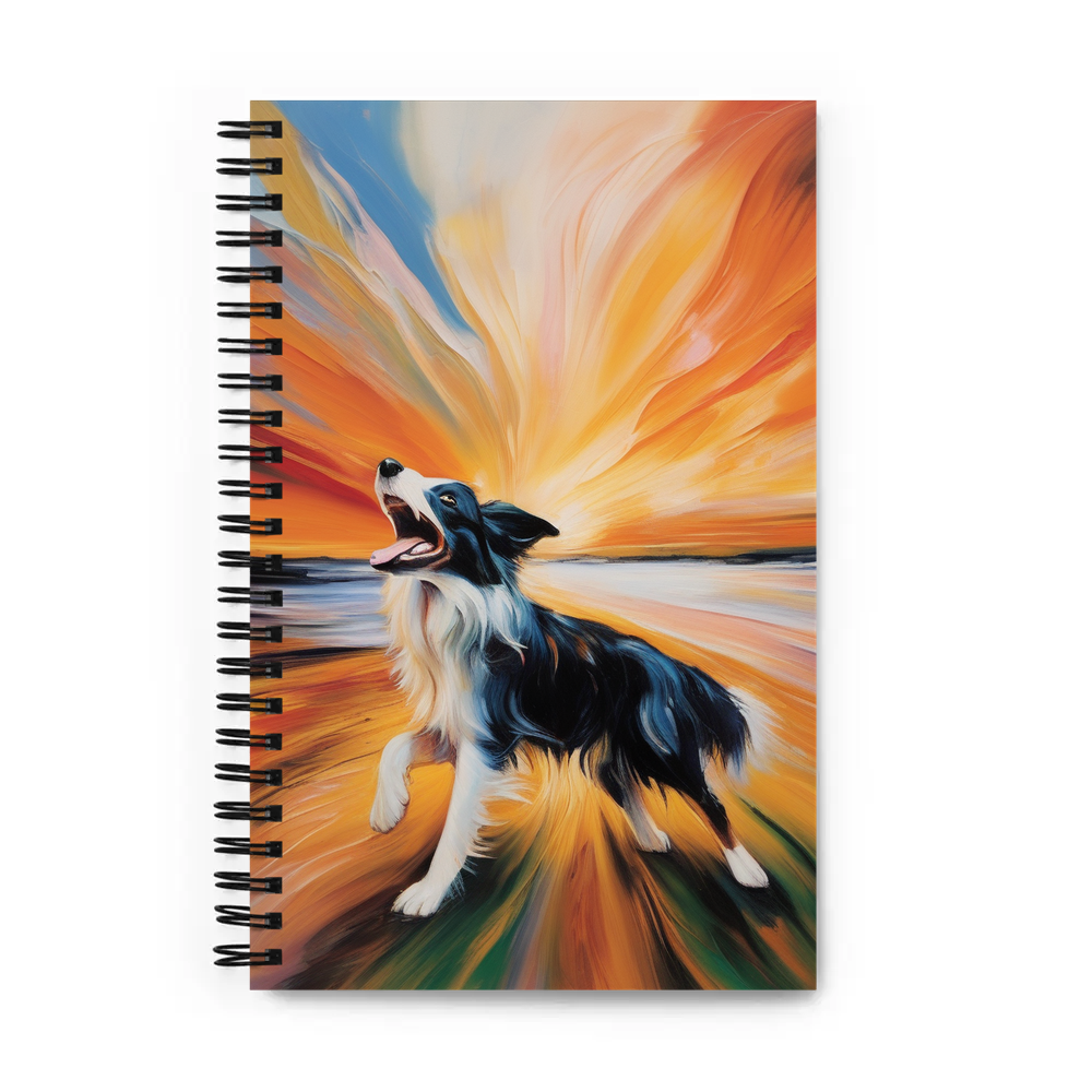PugMug Custom Border Collie Spiral Notebook