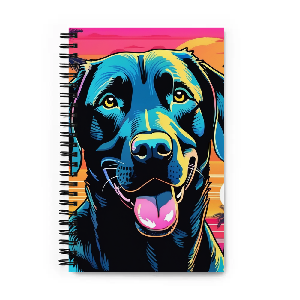 PugMug Custom Black Labrador Retriever Spiral Notebook