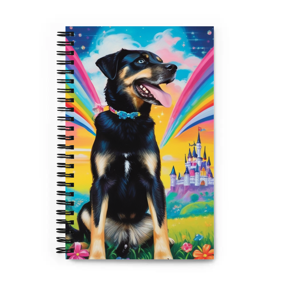 PugMug Custom Blue Spiral Notebook