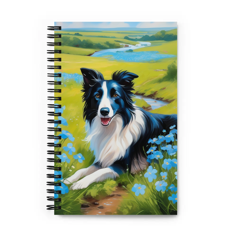 PugMug Custom Border Collie Spiral Notebook