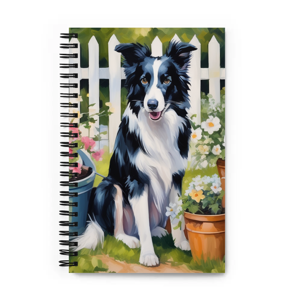 PugMug Custom Border Collie Spiral Notebook