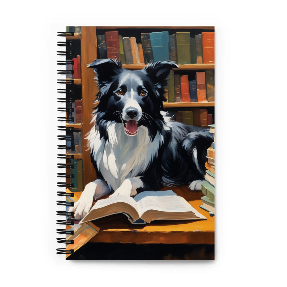 PugMug Custom Border Collie Spiral Notebook