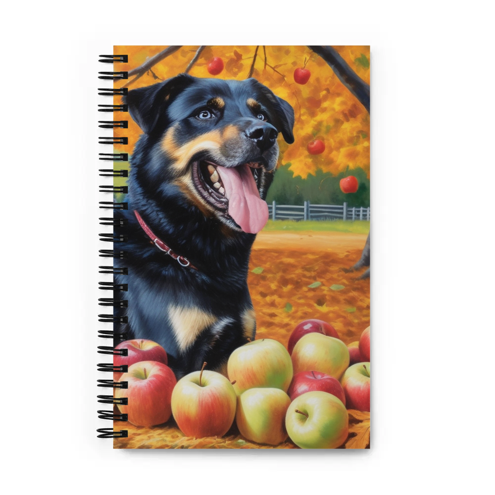 PugMug Custom Blue Spiral Notebook