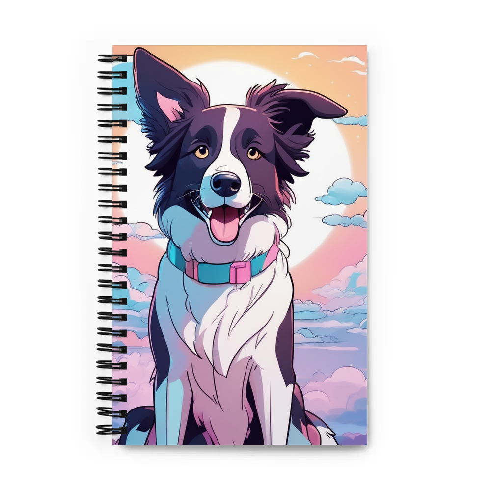 PugMug Custom Border Collie Spiral Notebook