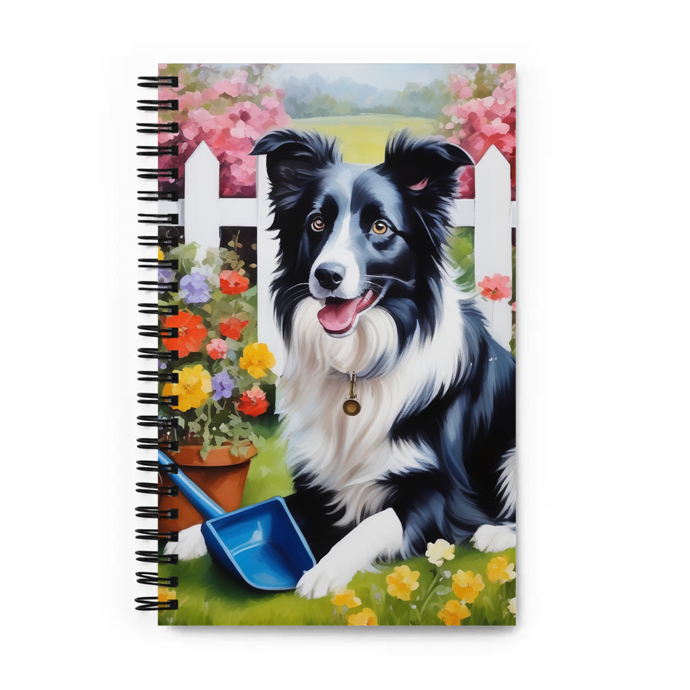 PugMug Custom Border Collie Spiral Notebook