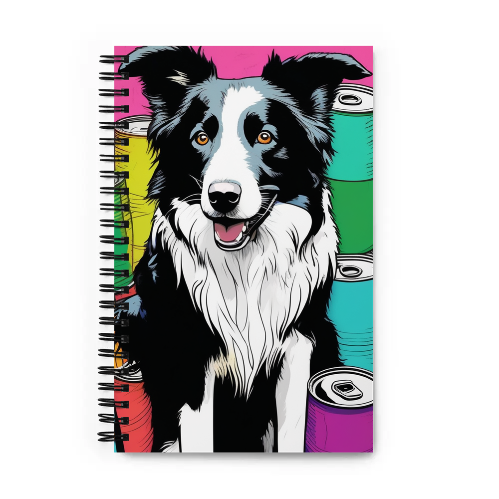 PugMug Custom Border Collie Spiral Notebook