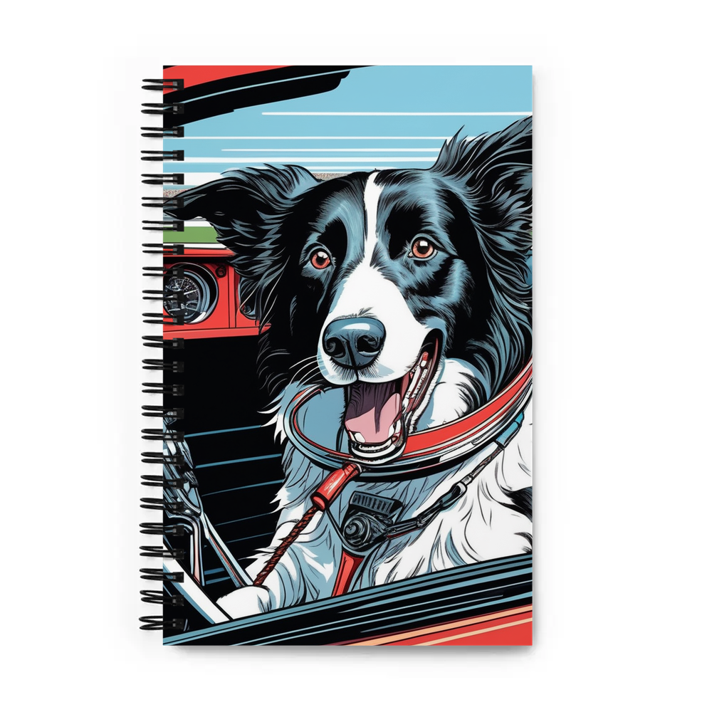 PugMug Custom Border Collie Spiral Notebook