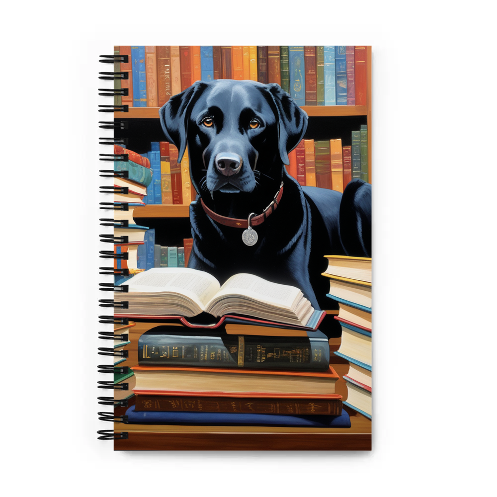 PugMug Custom Black Labrador Retriever Spiral Notebook