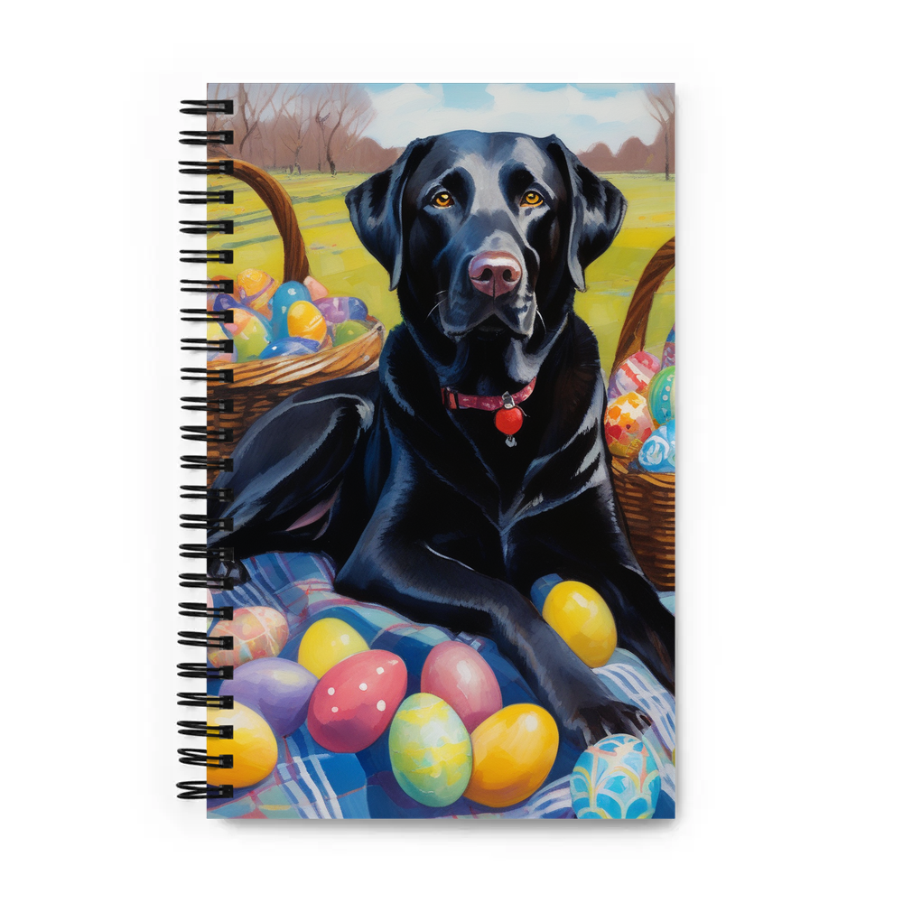 PugMug Custom Black Labrador Retriever Spiral Notebook