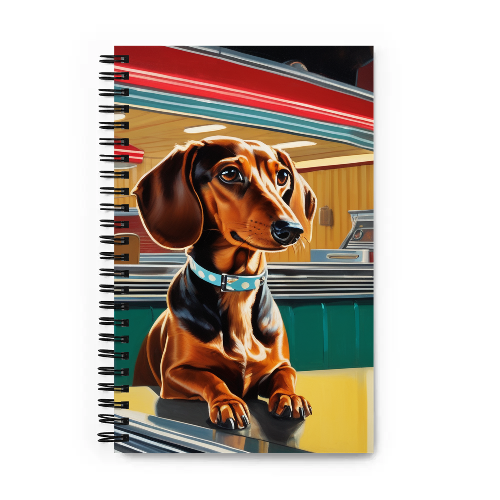 PugMug Custom Tan Dachshund Spiral Notebook