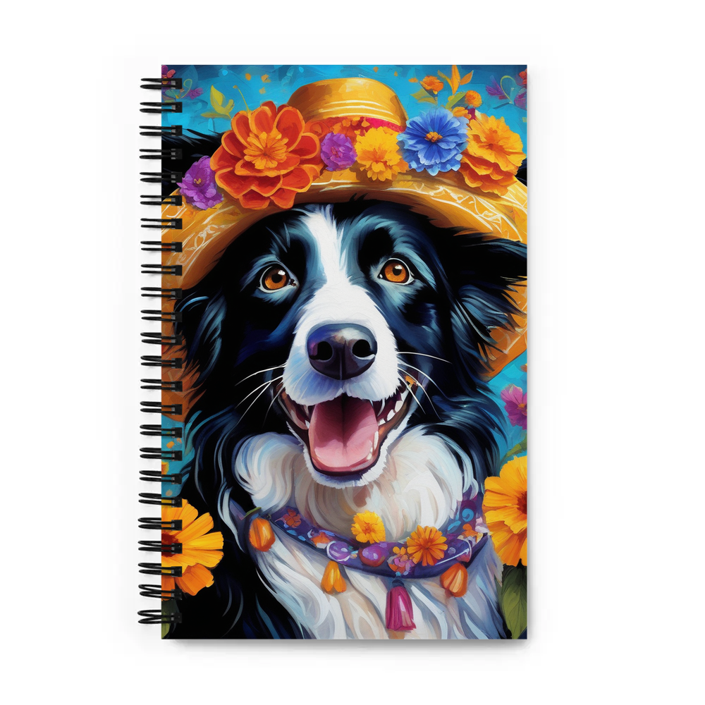 PugMug Custom Border Collie Spiral Notebook