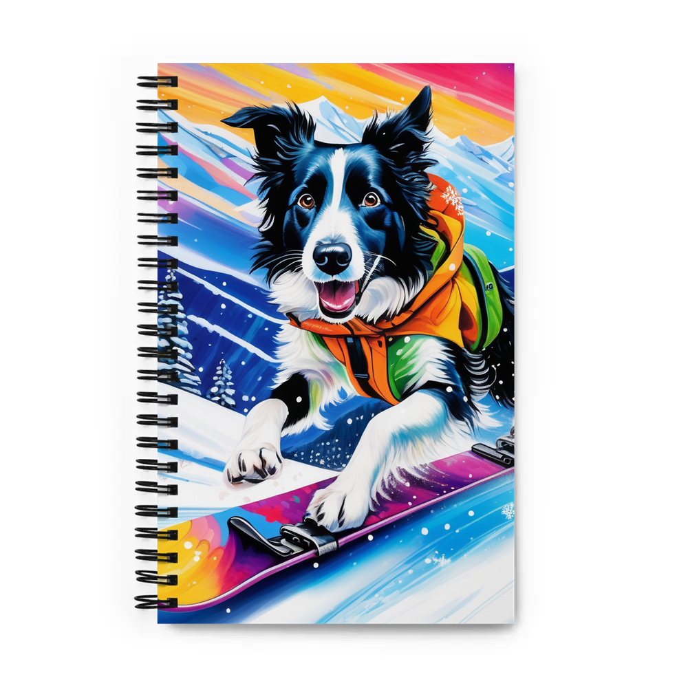 PugMug Custom Border Collie Spiral Notebook