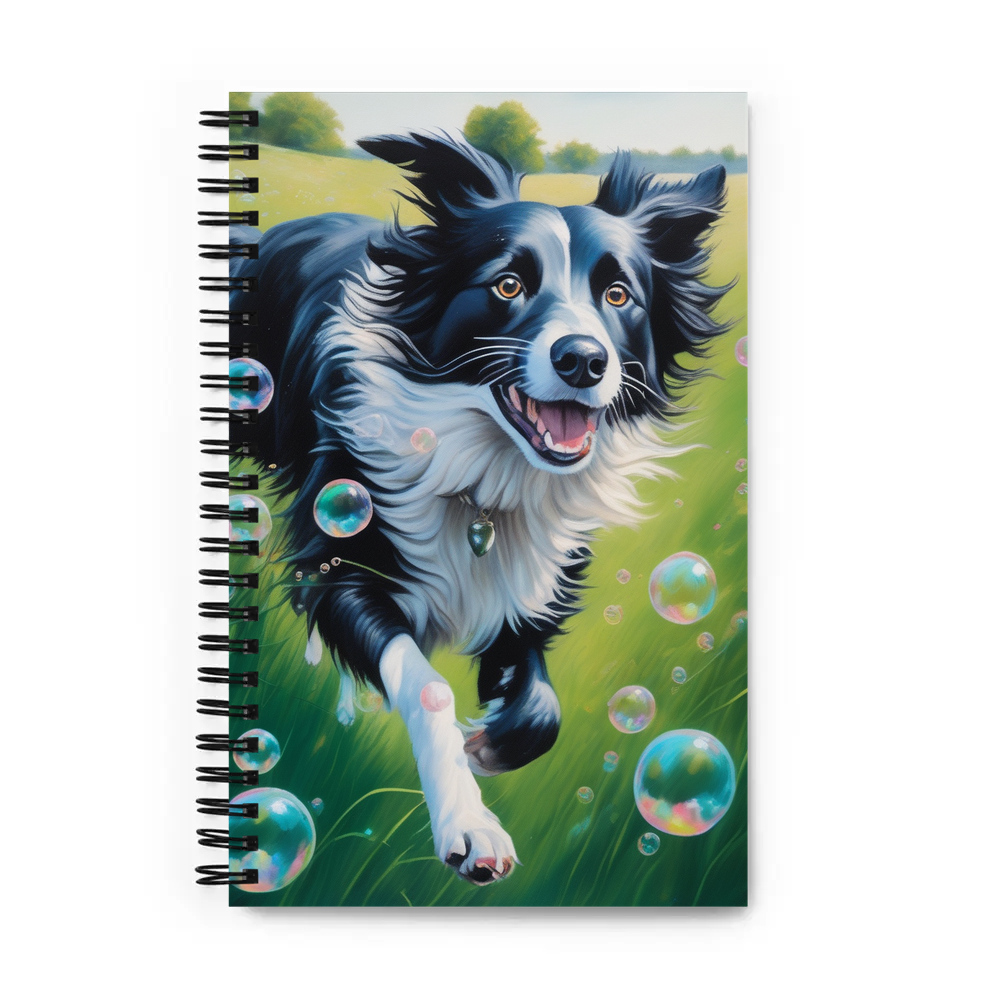 PugMug Custom Border Collie Spiral Notebook