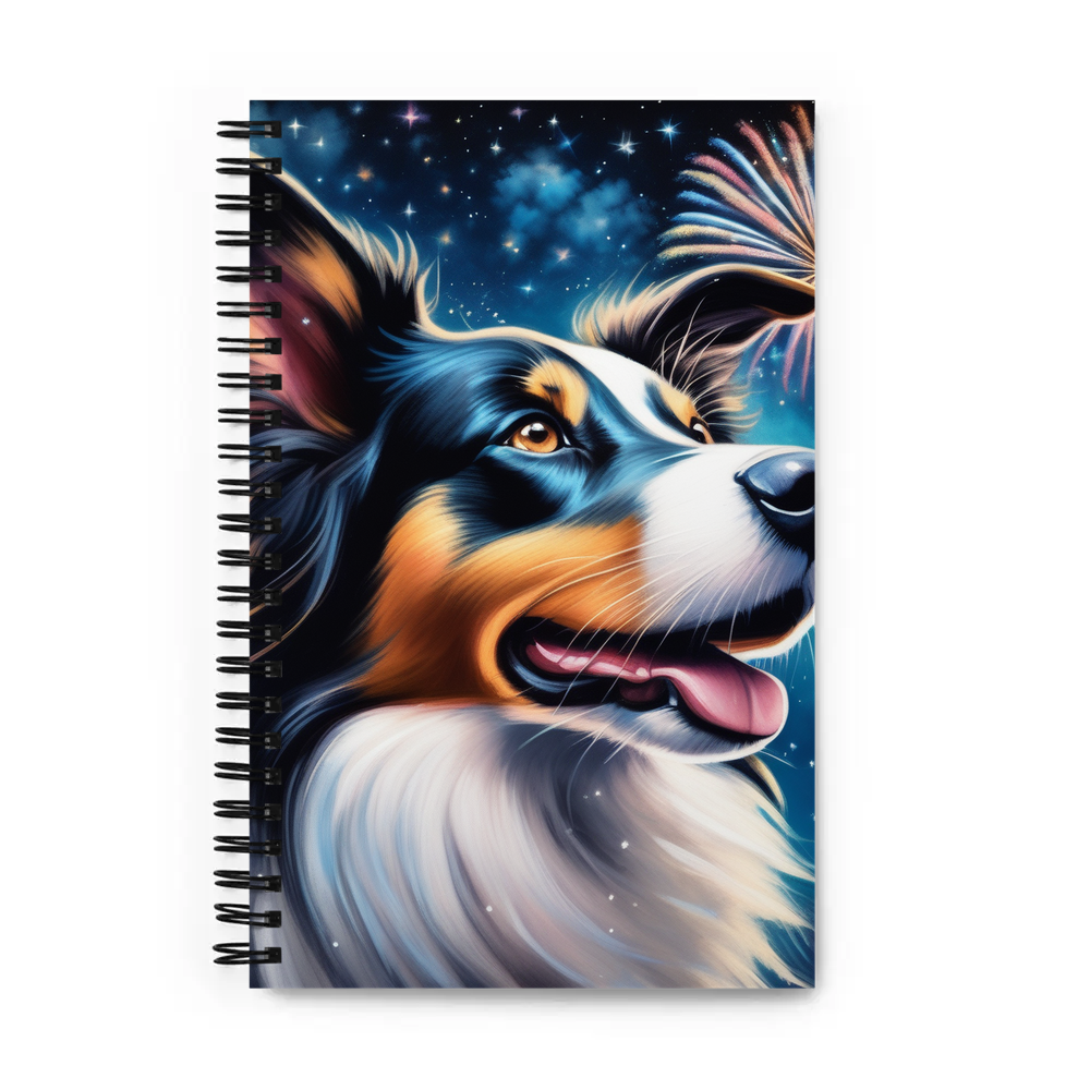 PugMug Custom Border Collie Spiral Notebook