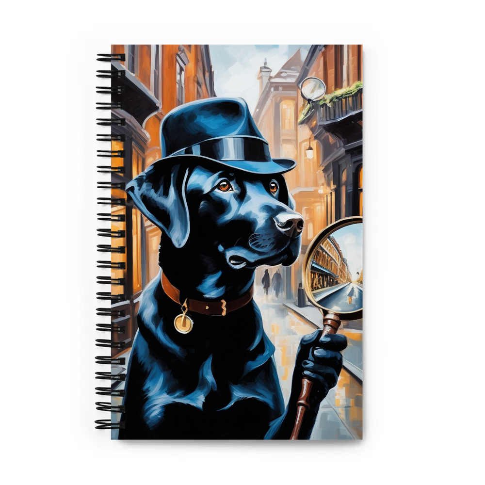PugMug Custom Black Labrador Retriever Spiral Notebook