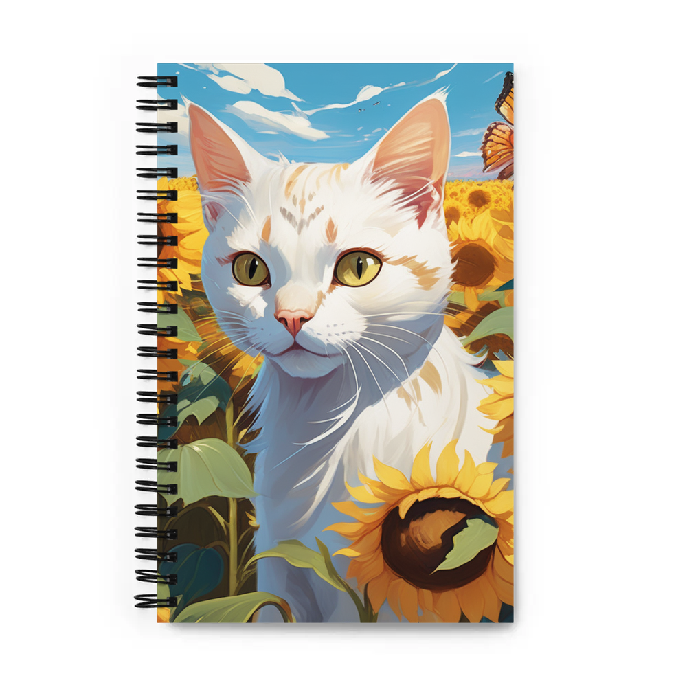 PugMug Custom White Exotic Cat Spiral Notebook