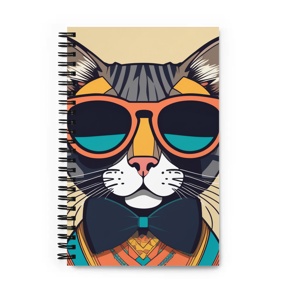 PugMug Custom Tabby Exotic Cat Spiral Notebook