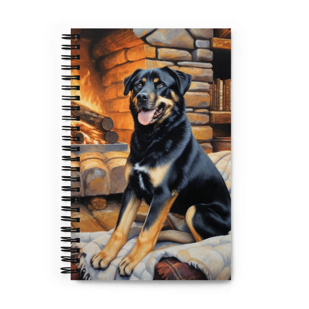 PugMug Custom Blue Spiral Notebook