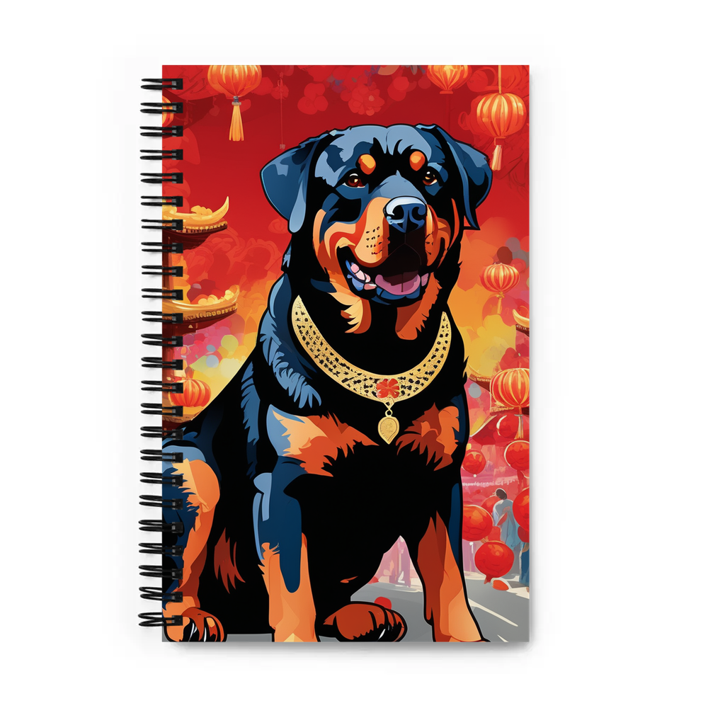 PugMug Custom Rottweiler Spiral Notebook