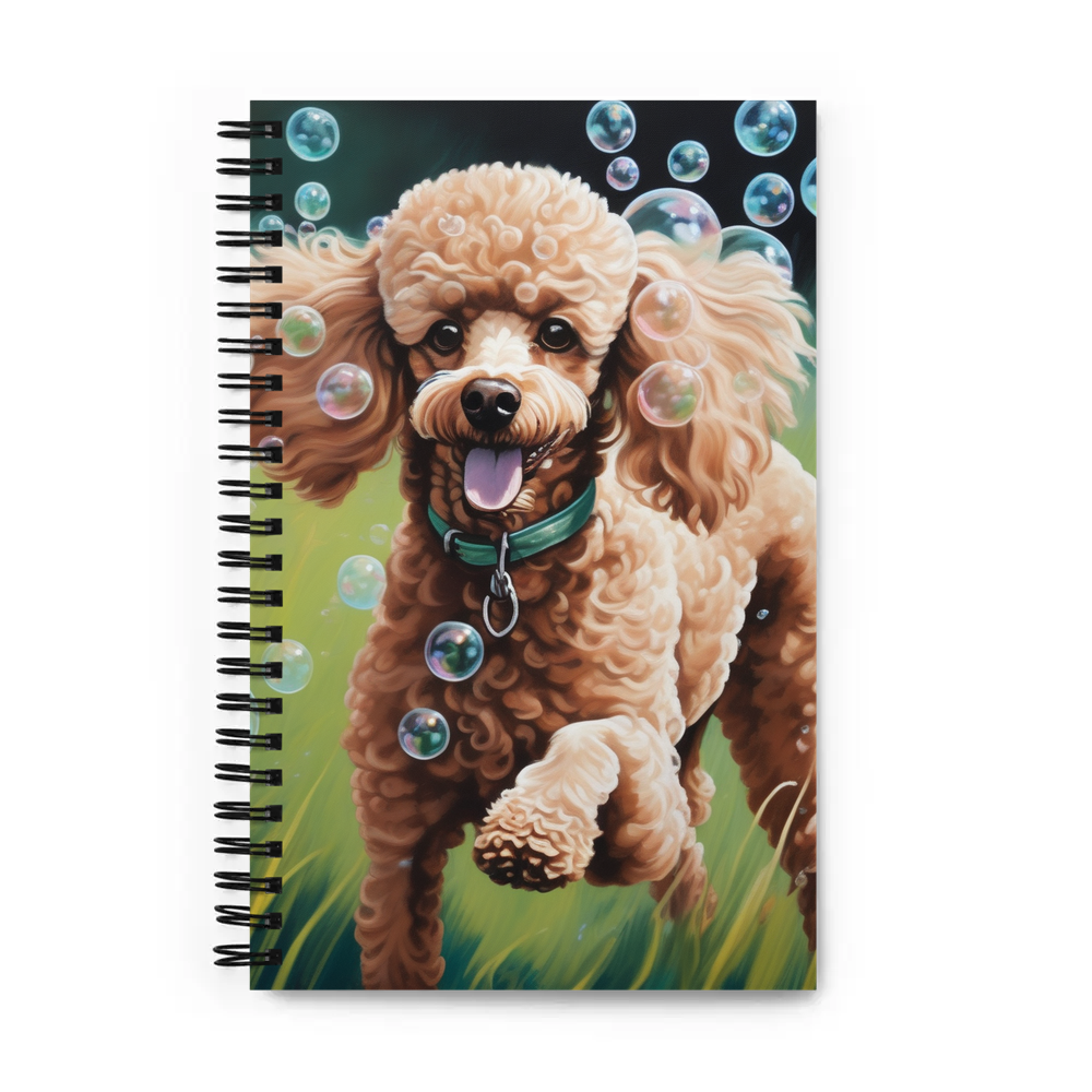 PugMug Custom Tan Poodle Spiral Notebook