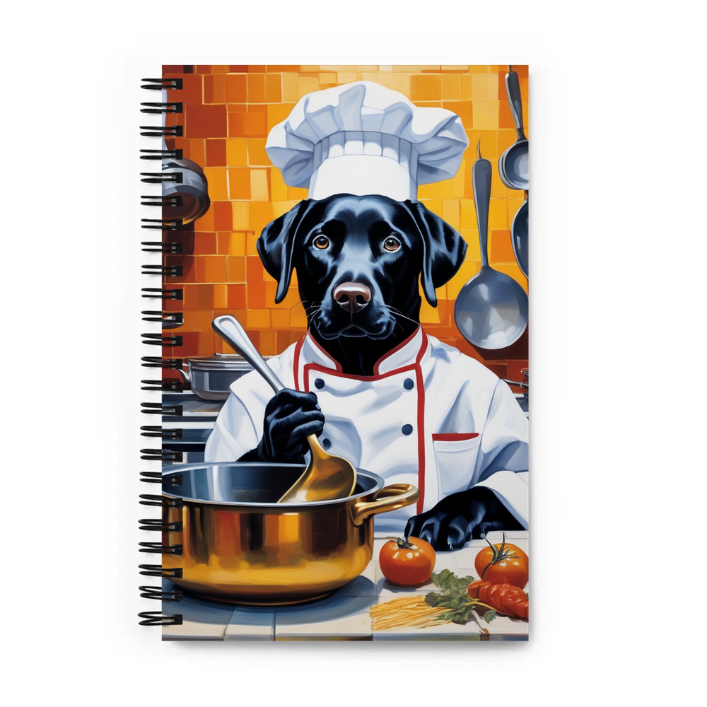 PugMug Custom Black Labrador Retriever Spiral Notebook