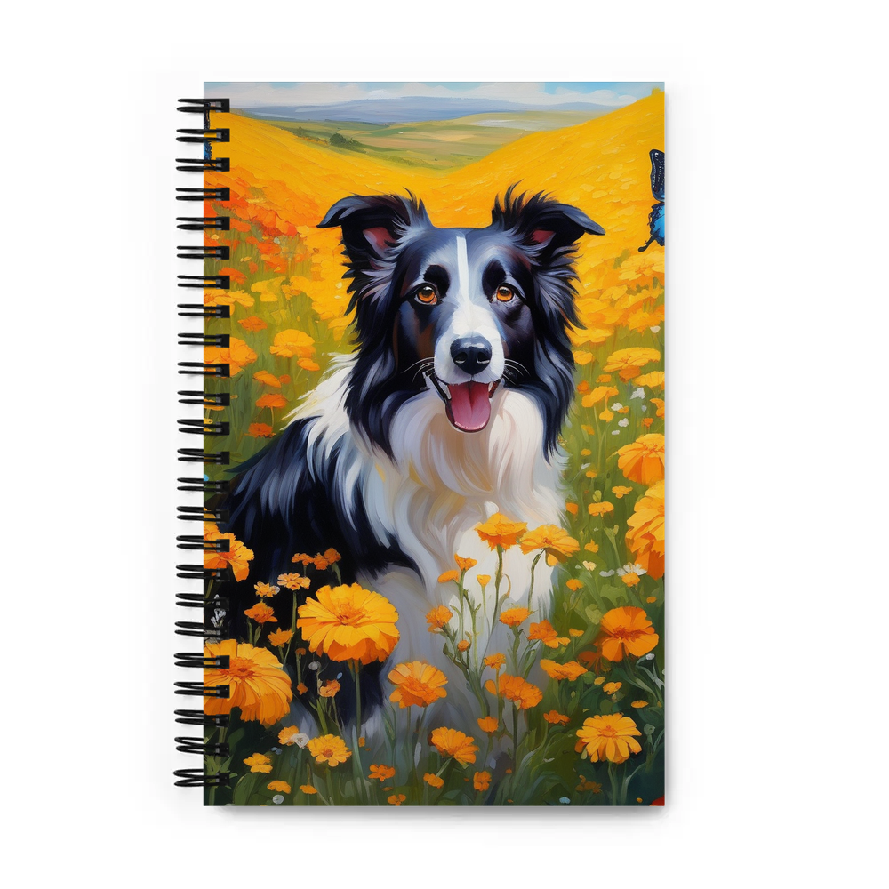 PugMug Custom Border Collie Spiral Notebook