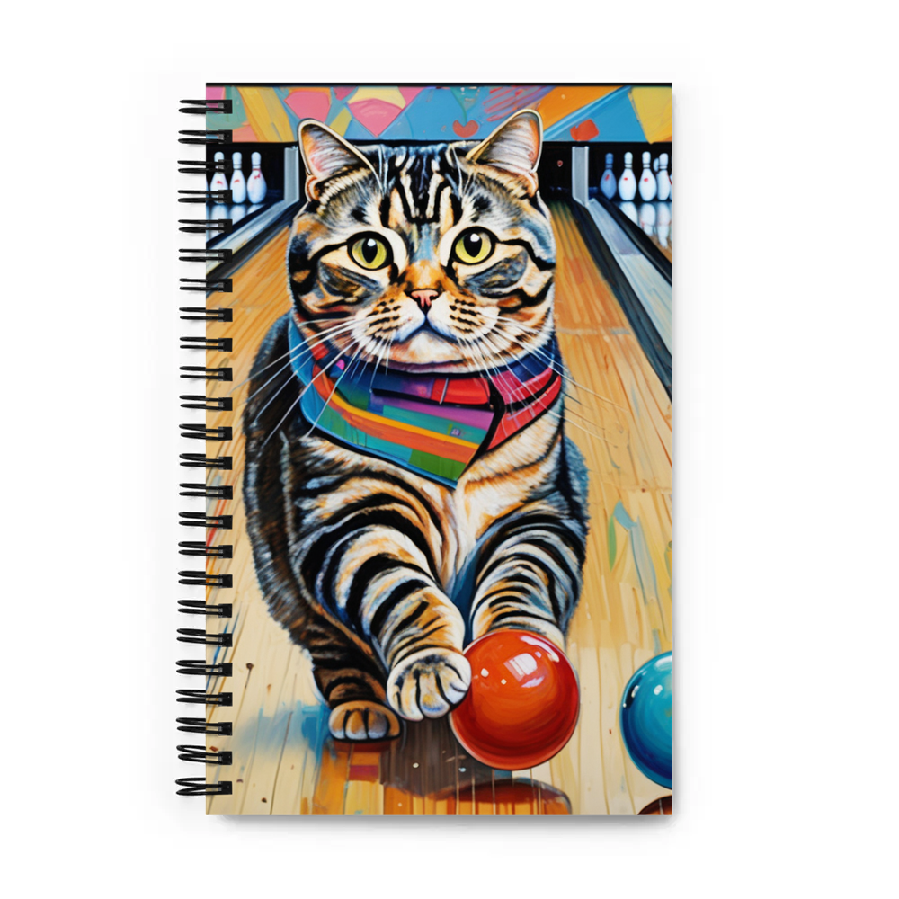 PugMug Custom Tabby Scottish Fold Cat Spiral Notebook