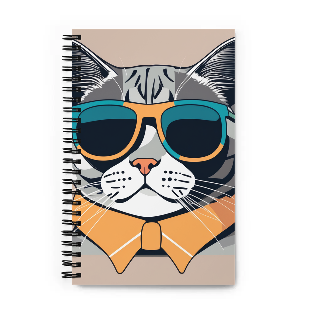PugMug Custom Tabby British Shorthair Cat Spiral Notebook