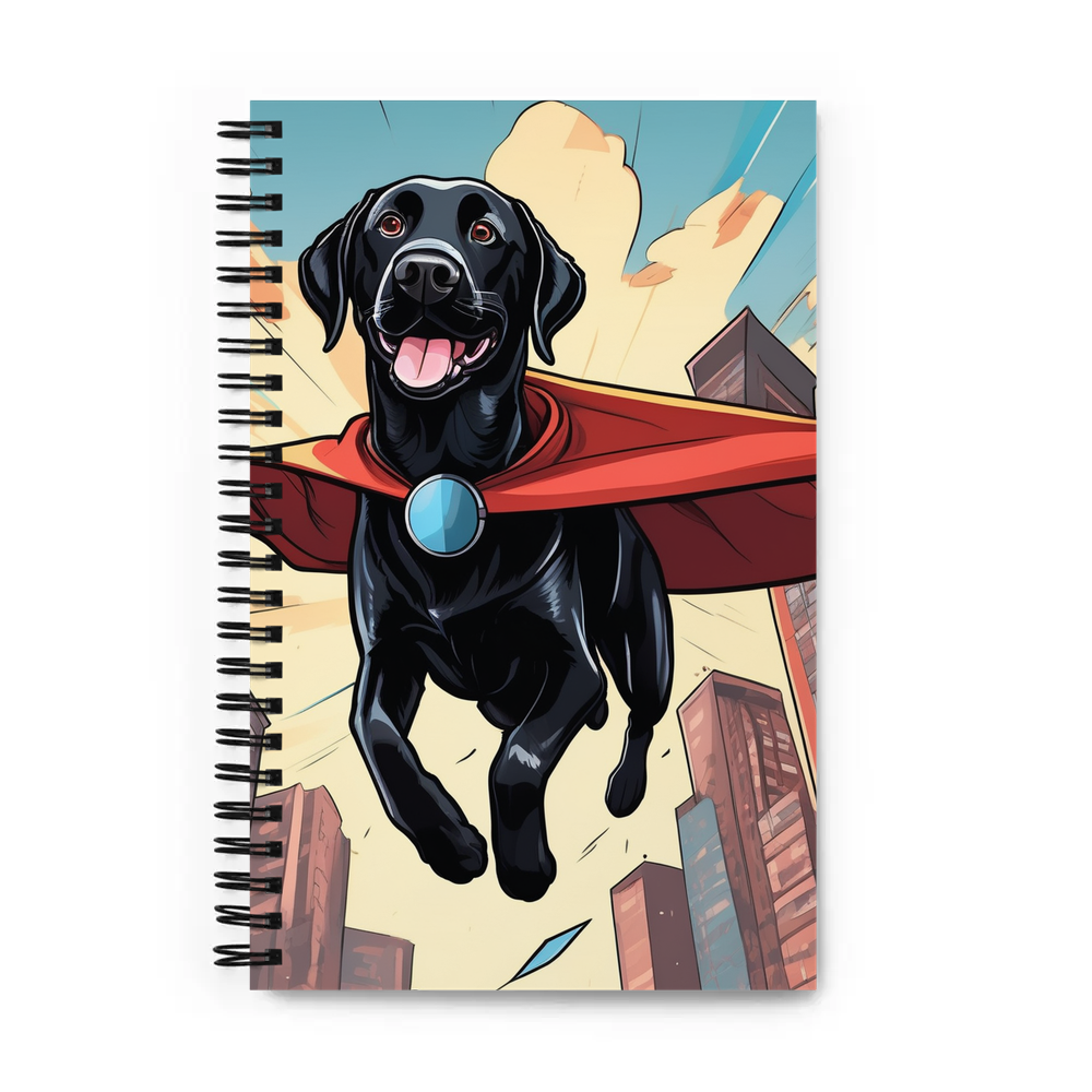 PugMug Custom Black Labrador Retriever Spiral Notebook