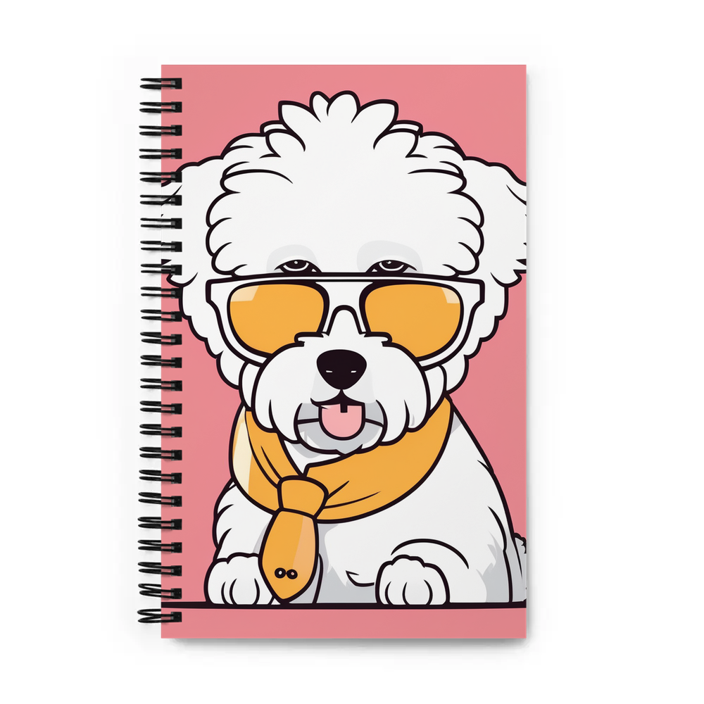 PugMug Custom Bichons Frise Spiral Notebook