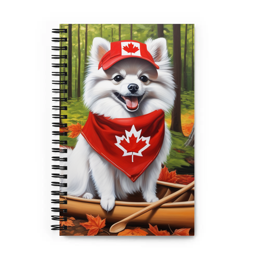 PugMug Custom White Pomeranian Spiral Notebook