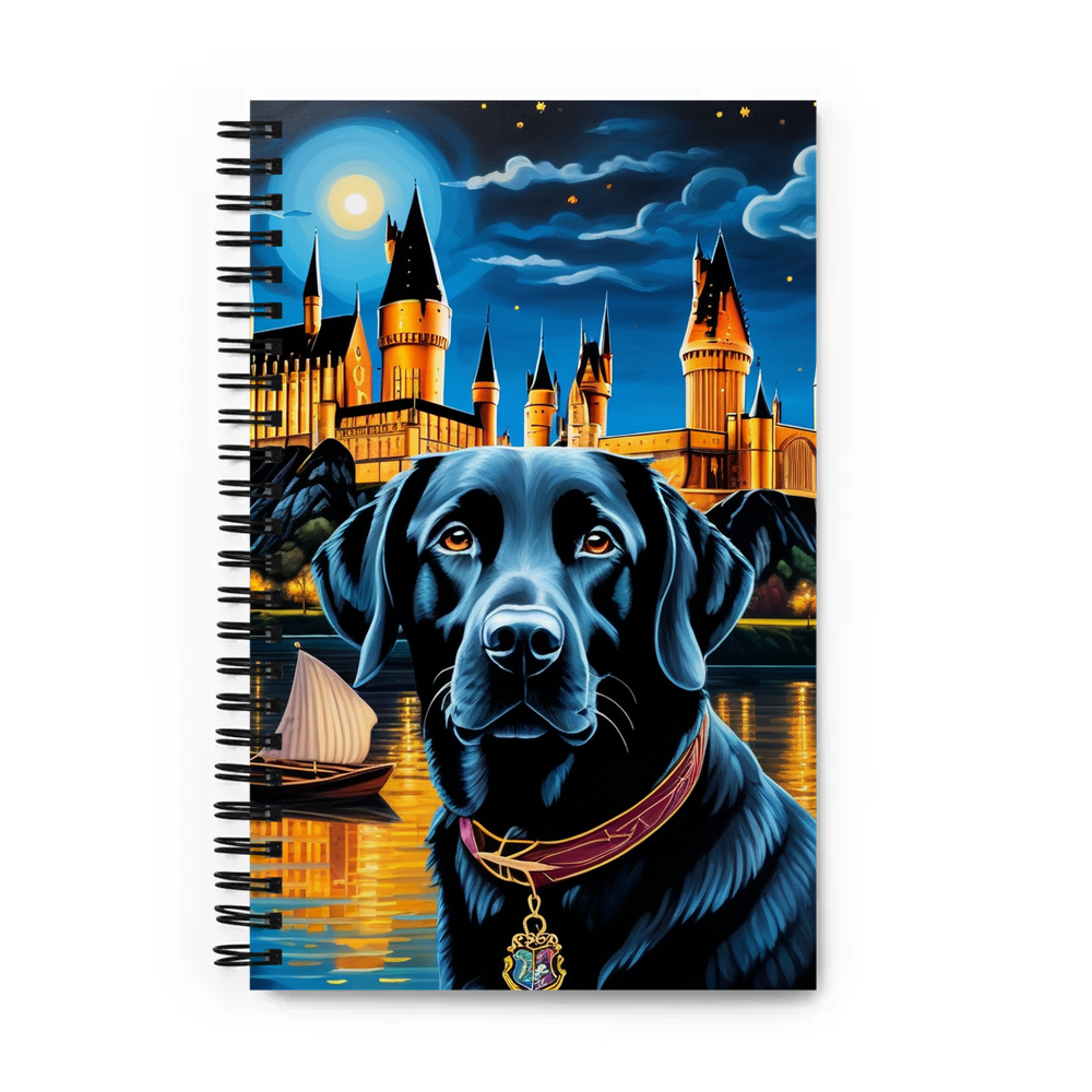 PugMug Custom Black Labrador Retriever Spiral Notebook