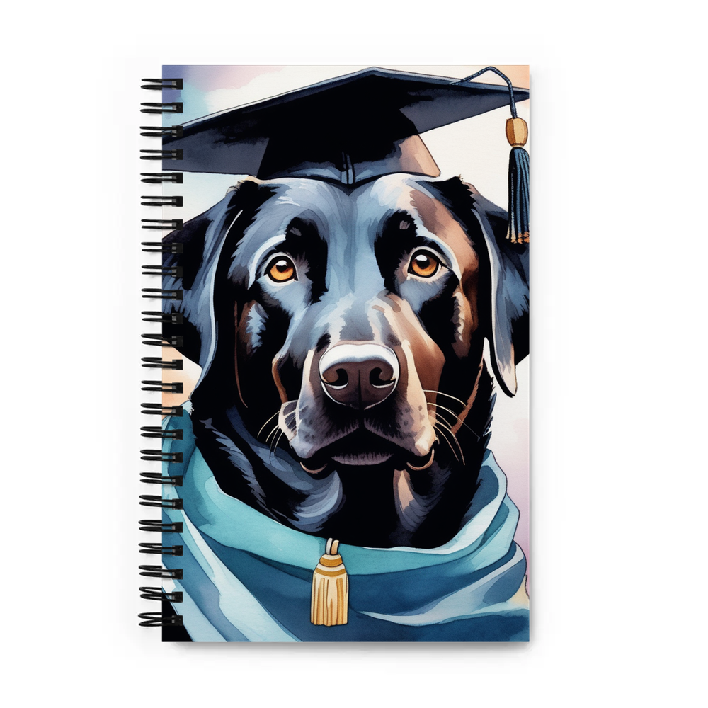 PugMug Custom Black Labrador Retriever Spiral Notebook