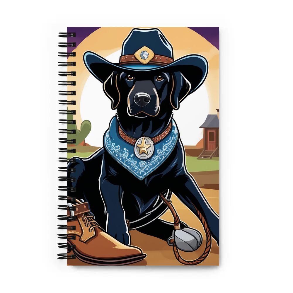 PugMug Custom Black Labrador Retriever Spiral Notebook