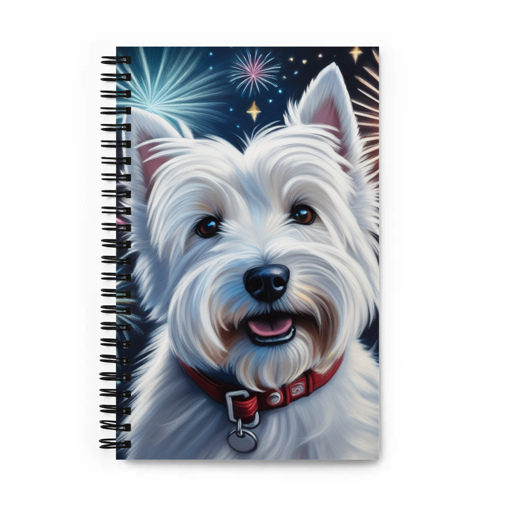 PugMug Custom West Highland White Terrier Spiral Notebook