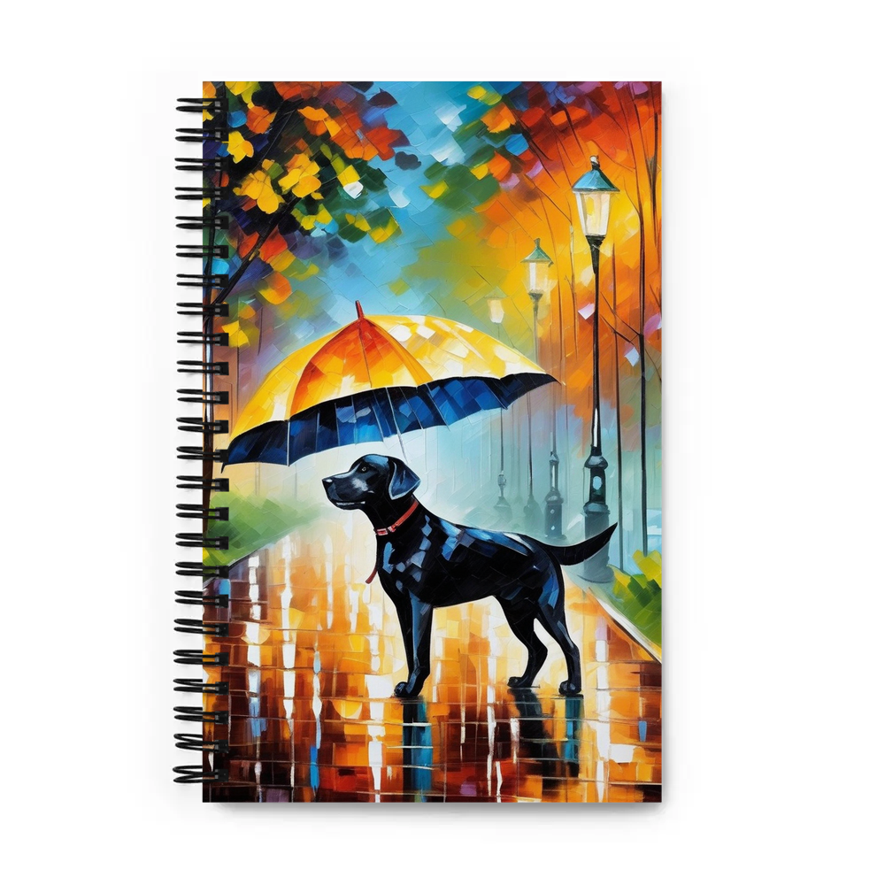 PugMug Custom Black Labrador Retriever Spiral Notebook