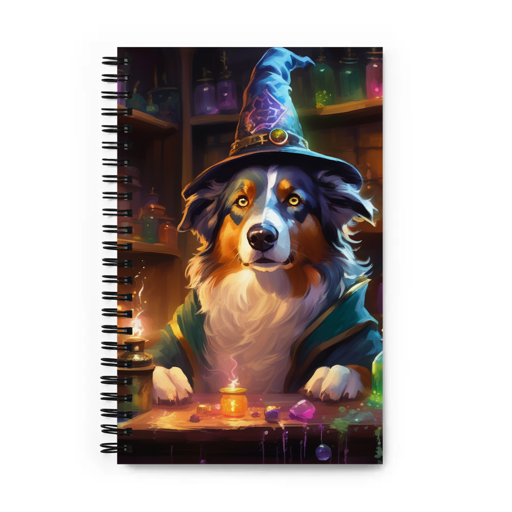 PugMug Custom Australian Shepherd Dog Spiral Notebook