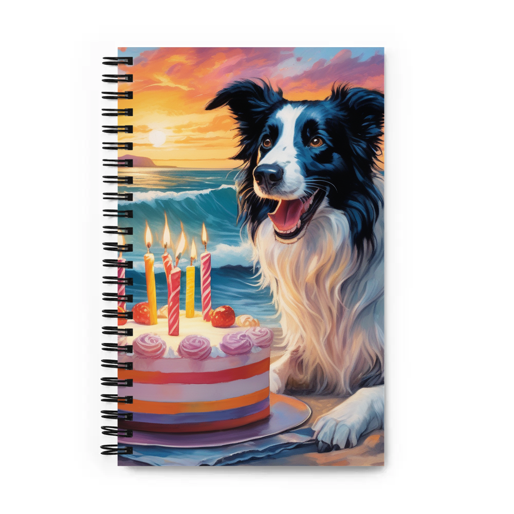 PugMug Custom Border Collie Spiral Notebook